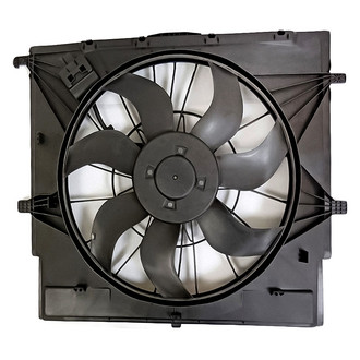 Replacement - Radiator And Condenser Fan Assembly with One Big Fan