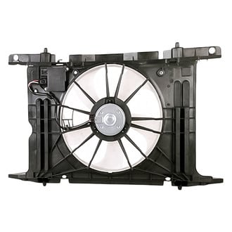 Replacement - Dual Radiator And Condenser Fan Assembly with Motor, Blade, Shroud, Fan Control Module