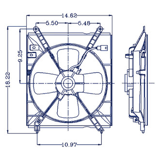 Replacement - A/C Condenser Fan Assembly