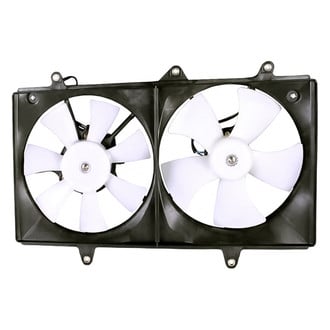 Replacement ID0019AA2159R00 - Dual Radiator And Condenser Fan Assembly with Motor, Blade And Shroud