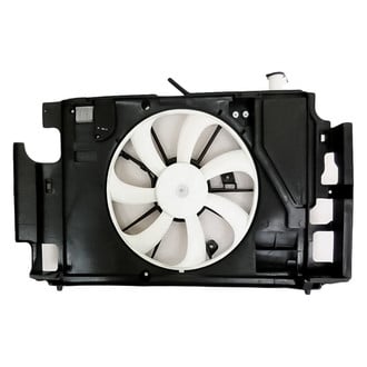 Replacement - Radiator And Condenser Fan Assembly with One Big Fan with Motor, Blade, Shroud, Fan Control Module