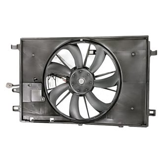 Replacement - Radiator And Condenser Fan Assembly with One Big Fan with Motor, Blade And Shroud