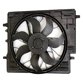 Replacement - Radiator And Condenser Fan Assembly with One Big Fan