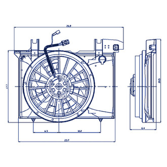 Replacement - Radiator Cooling Fan And Motor Assembly