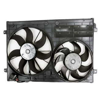 Replacement - Dual Radiator And Condenser Fan Assembly with Motor, Blade And Shroud