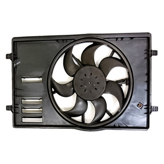 Replacement - Radiator And Condenser Fan Assembly with One Big Fan