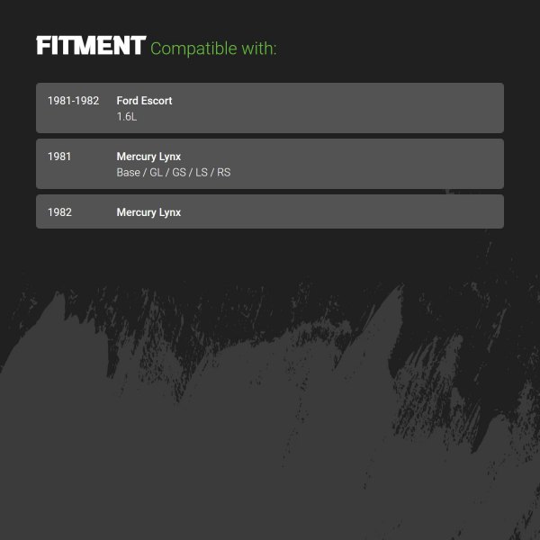 Replacement - Fuel TankFitment Information