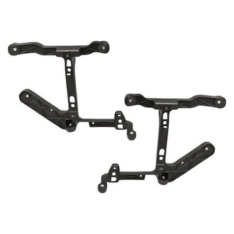 Replacement - Front Driver and Passenger Side Fog Light Bracket Set (CAPA Certified)