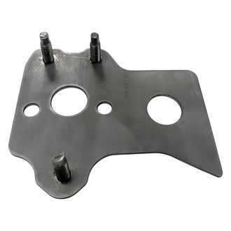 Replacement - Front Driver Side Bumper Mounting Plate (CAPA Certified)