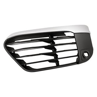 Replacement - Front Lower Outer Driver Side Bumper Cover Grille (Standard Line)