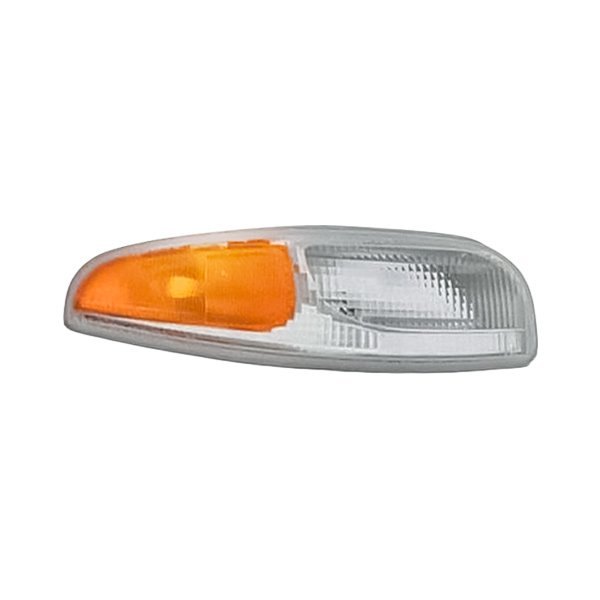 Replacement - Passenger Side Chrome/Amber/Clear Turn Signal/Parking Light with DRL