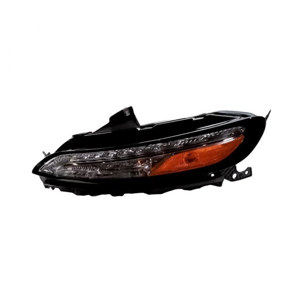 Replacement - Driver Side Chrome Turn Signal/Parking Light with LED DRL