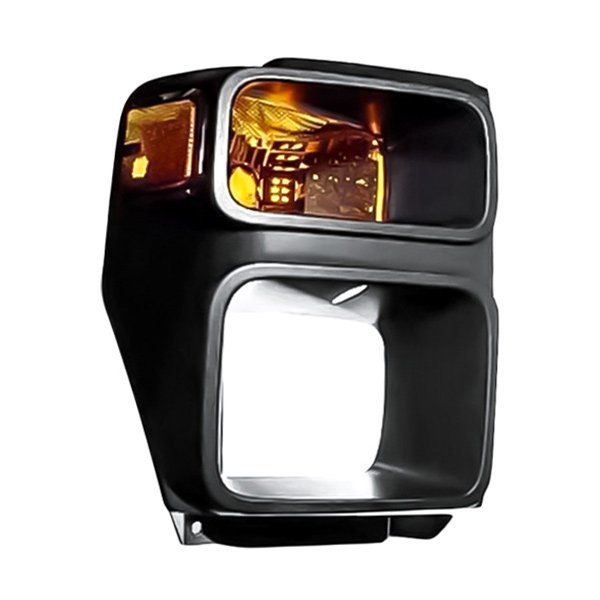 Replacement - Passenger Side Chrome/Amber Turn Signal/Corner Light