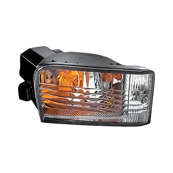 Replacement - Passenger Side Chrome Turn Signal/Parking Light with Fog Light