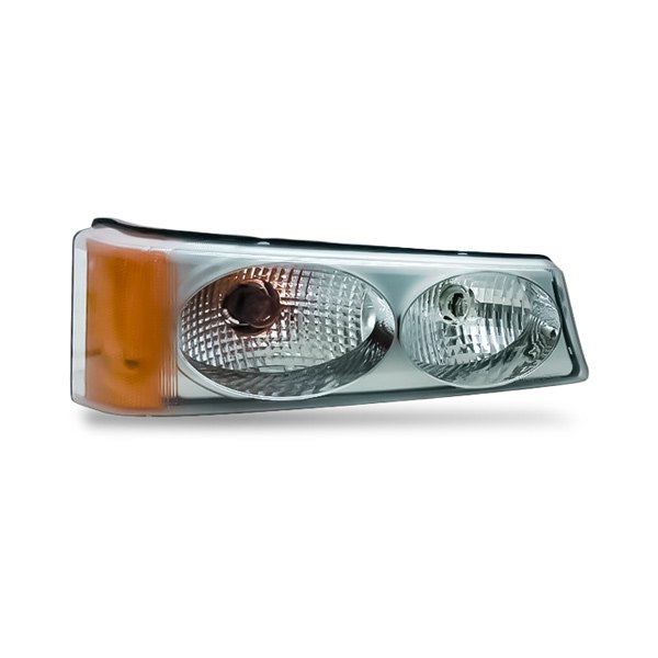 Replacement - Twin Eyes Driver and Passenger Side Titanium Euro Turn Signal/Parking Lights