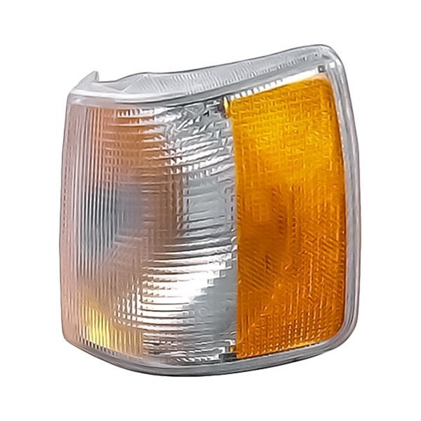 Replacement - Driver Side Chrome/Amber/Clear Turn Signal/Corner Light with Fog Light