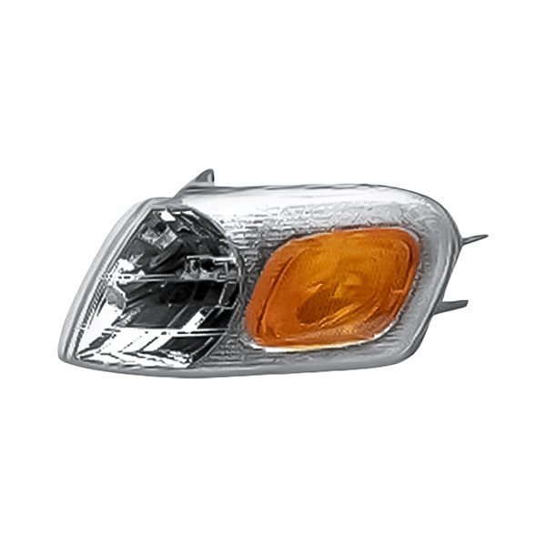 Replacement - Driver Side Chrome/Amber/Clear Turn Signal/Corner Light