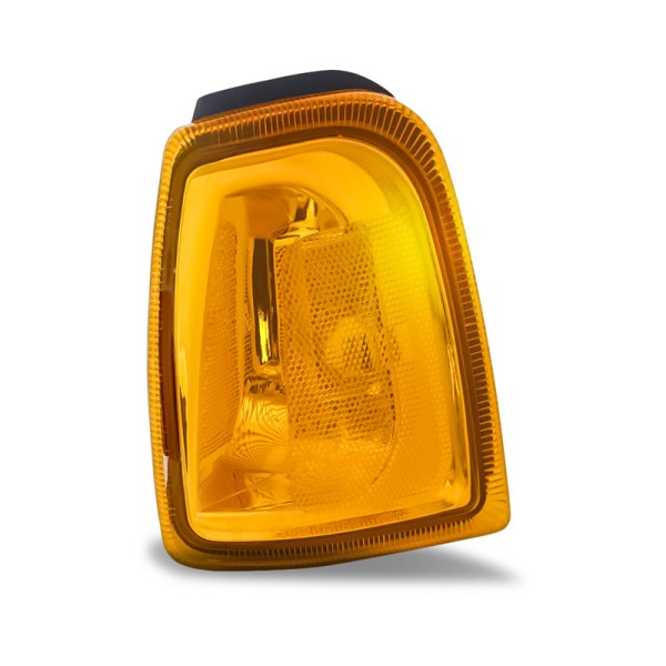 Replacement - Driver Side Chrome/Amber Turn Signal/Parking Light Lens and Housing