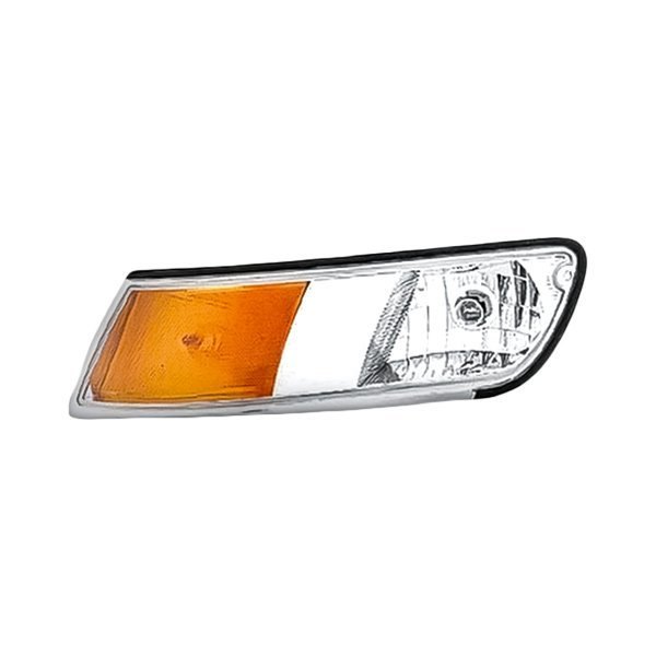 Replacement - Driver Side Chrome/Amber/Clear Turn Signal/Corner Light