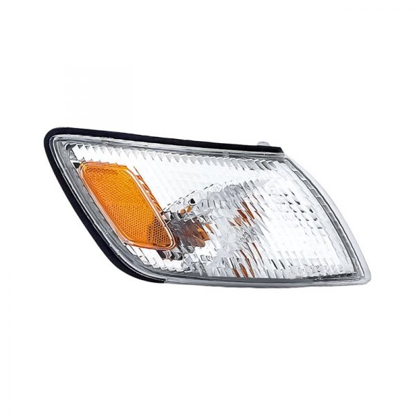 Replacement - Passenger Side Chrome/Amber/Clear Turn Signal/Corner Light