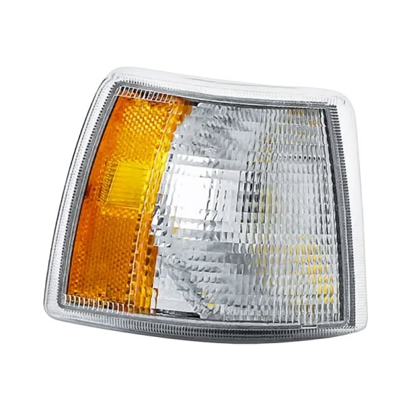 Replacement - Passenger Side Chrome/Amber/Clear Turn Signal/Corner Light