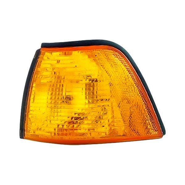 Replacement - Driver Side Chrome/Amber Turn Signal/Corner Light Lens and Housing