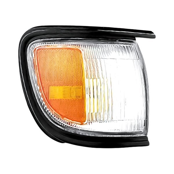 Replacement - Passenger Side Chrome/Amber/Clear Turn Signal/Corner Light