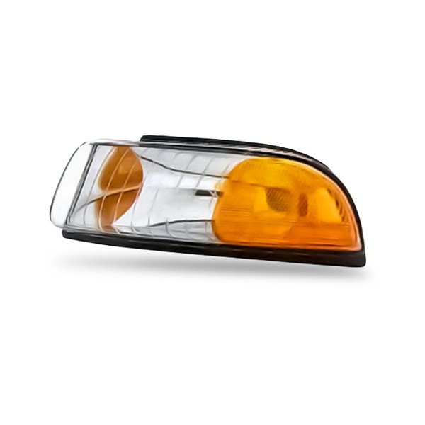 Replacement - Driver Side Chrome/Amber/Clear Turn Signal/Corner Light Lens and Housing