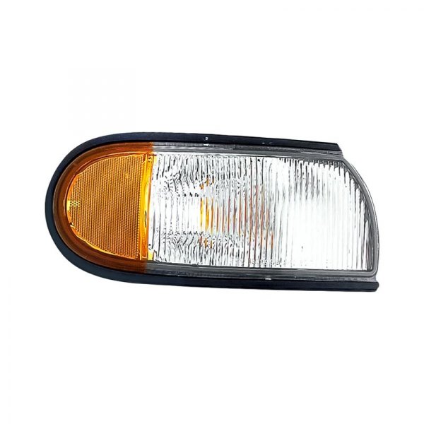 Replacement - Passenger Side Chrome/Amber/Clear Turn Signal/Corner Light