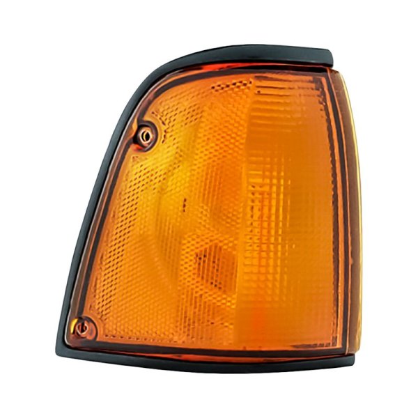 Replacement - Passenger Side Outer Chrome/Amber/Clear Turn Signal/Corner Light