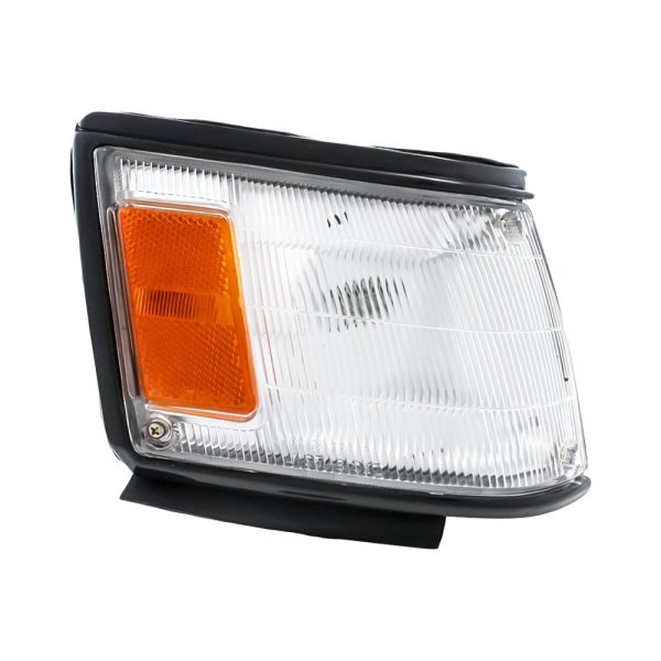 Replacement - Passenger Side Chrome/Amber/Clear Turn Signal/Corner Light