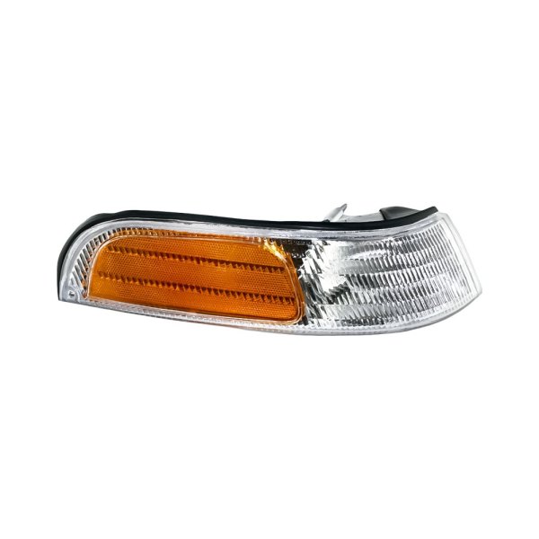 Replacement - Passenger Side Chrome/Amber/Clear Turn Signal/Corner Light