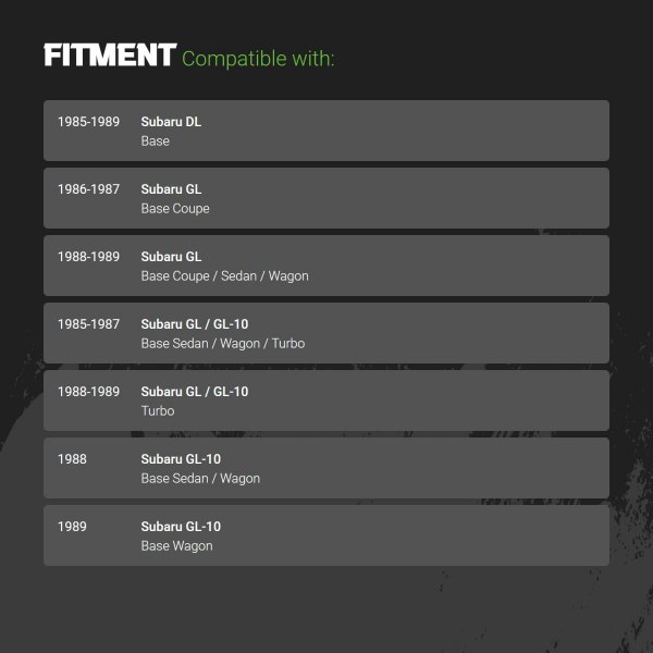 Replacement - Ceramic Front Disc Brake Pads - Fitment Information