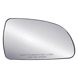 Replacement - Passenger Side Power Mirror Glass (Heated, Non-Foldaway) (Standard Line)