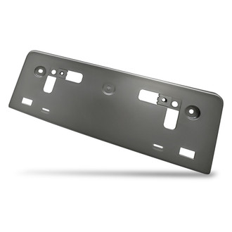 Replacement - Textured Black Front License Plate Bracket with Mounting Hardware