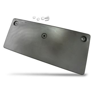 Replacement - Textured Black Front License Plate Bracket with Mounting Hardware