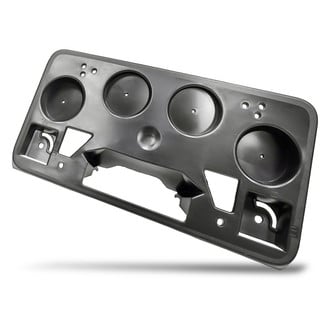 Replacement - Black Front License Plate Bracket
