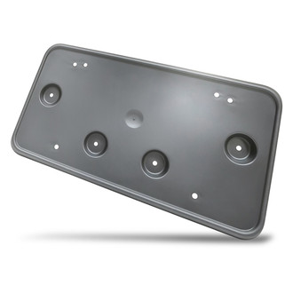 Replacement - Textured Black Front License Plate Bracket with Mounting Hardware