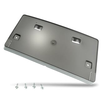 Replacement - Textured Black Front License Plate Bracket With Black Trim