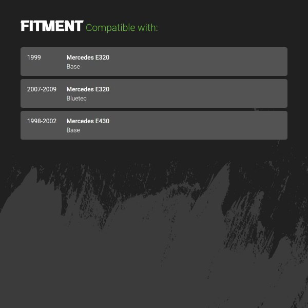 Replacement - Engine Mount Kit Fitment Information