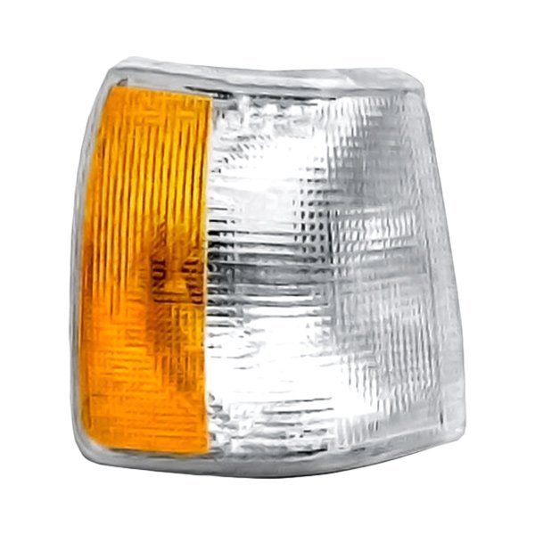 Replacement - Passenger Side Chrome/Amber/Clear Turn Signal/Corner Light without Fog Light