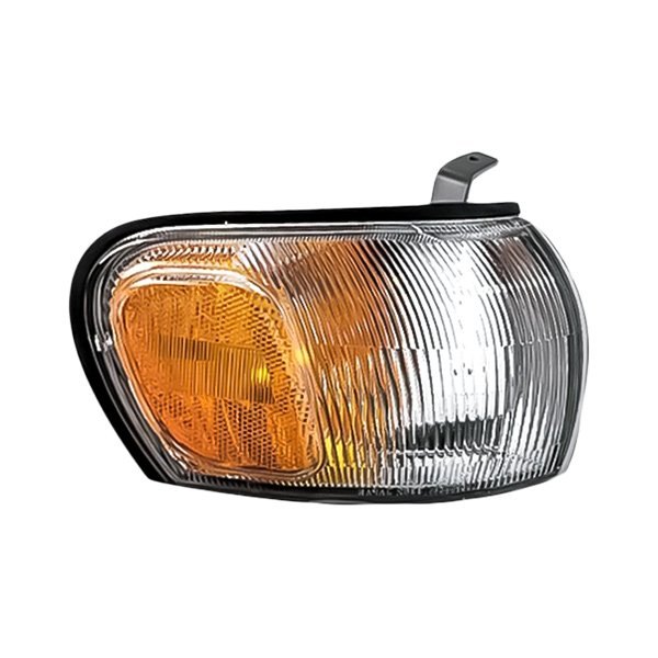 Replacement - Passenger Side Chrome/Amber/Clear Turn Signal/Corner Light