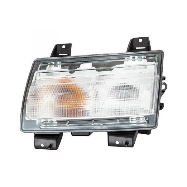 Replacement - Driver Side Chrome Turn Signal/Parking Light with DRL