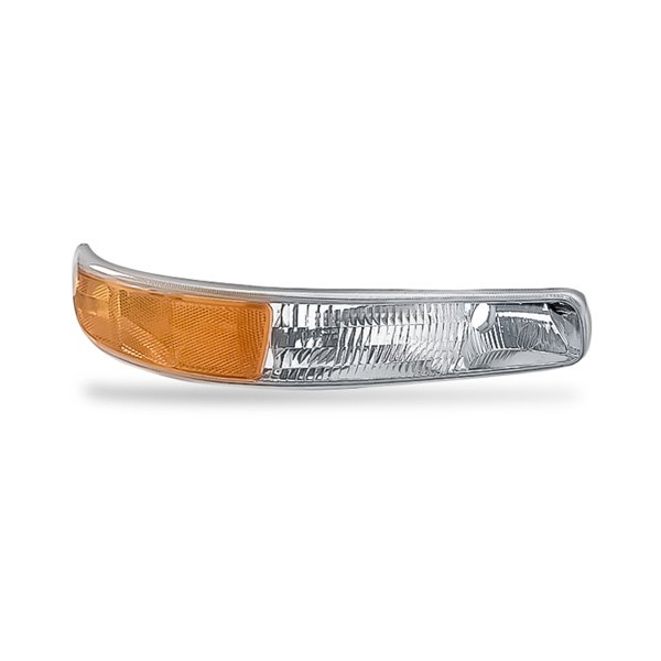 Replacement - Passenger Side Chrome/Amber/Clear Turn Signal/Parking Light