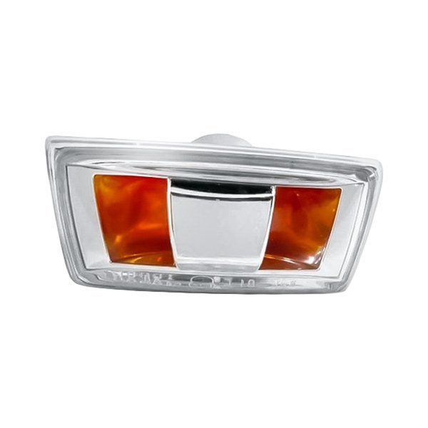 Replacement - Passenger Side Chrome/Amber/Clear Turn Signal/Parking Light