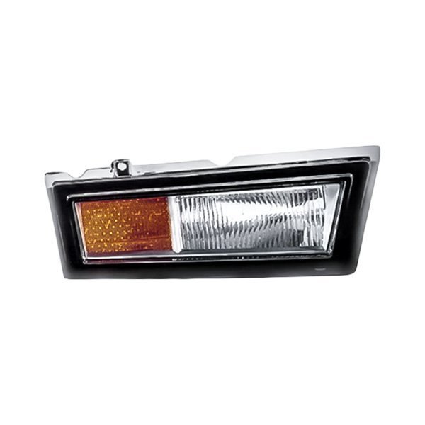Replacement - Driver Side Chrome/Amber/Clear Cornering Light