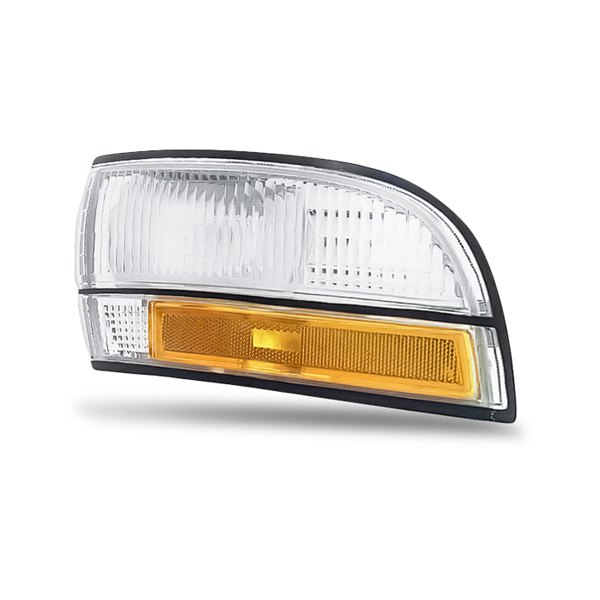 Replacement - Driver Side Chrome/Amber/Clear Turn Signal/Corner Light without Cornering Light