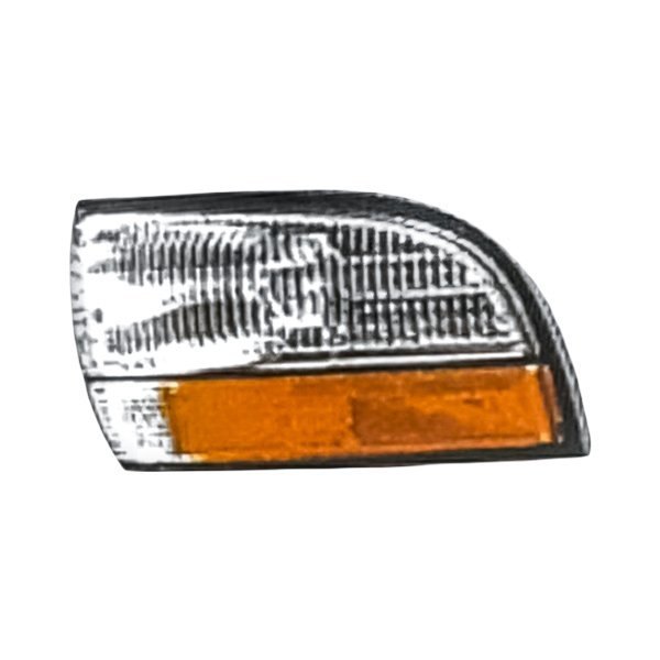 Replacement - Driver Side Chrome/Amber/Clear Turn Signal/Corner Light with Cornering Light