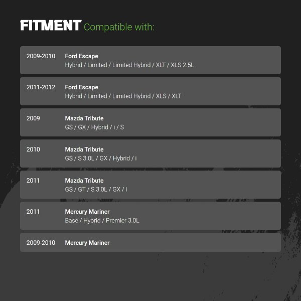 Replacement - Brake Master Cylinder - Fitment Information