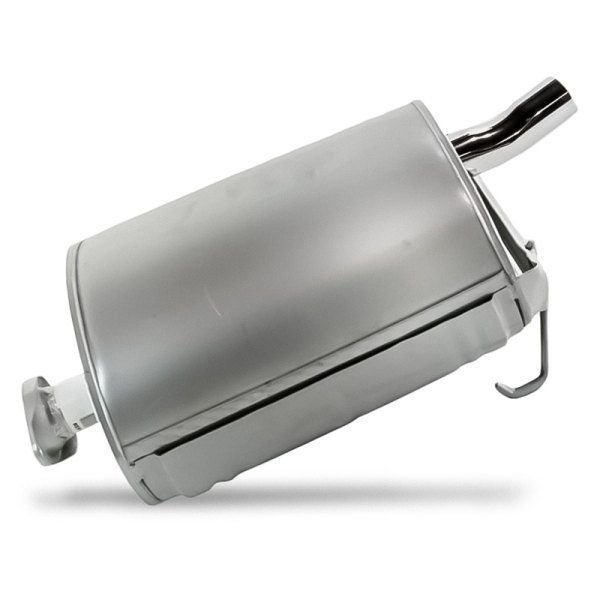Replacement - Aluminized Steel Rear Oval One-Piece Design Natural Exhaust Muffler